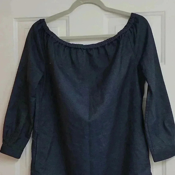 Rag & Bone JEAN Off The Shoulder Denim Mini Dress - Picture 3 of 12